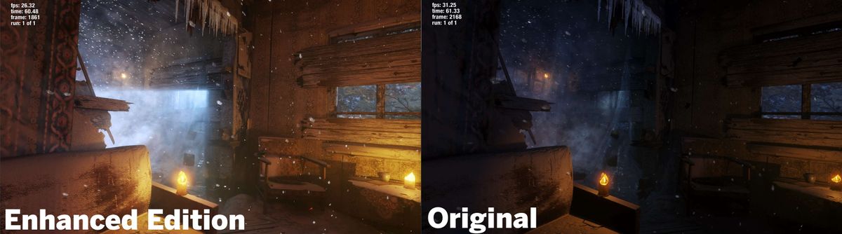 Metro Exodus Enhanced Edition compared against the Original Edition