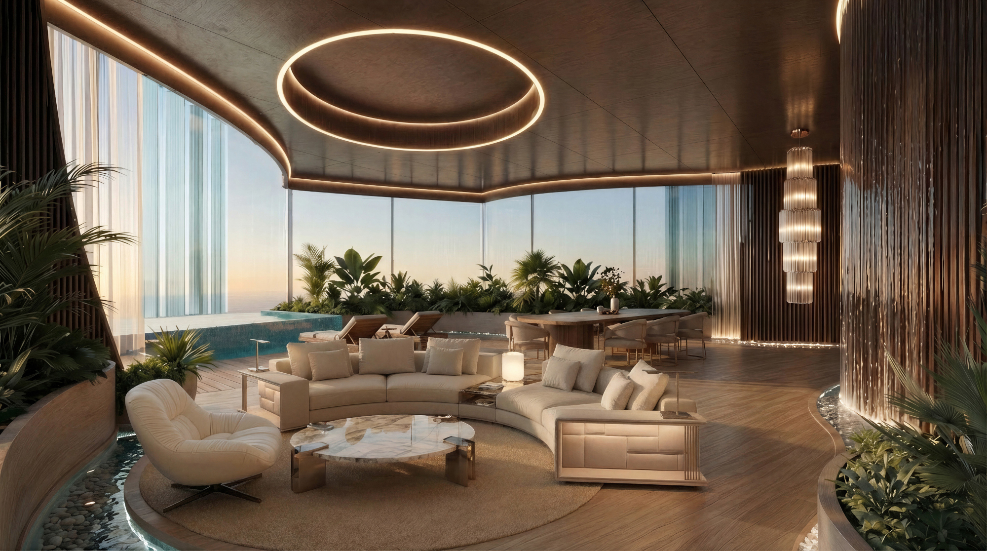 Renders of longevity apartment design, a project by Visionnaire, The Longevity Suite and Luca Dini Design &amp;amp; Architecture