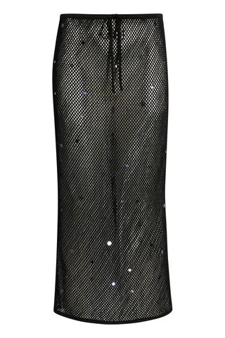 Briar Embellished Mesh Midi Skirt