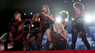 DENVER, COLORADO - JULY 14: EDITORIAL USE ONLY Taylor Swift performs onstage during 