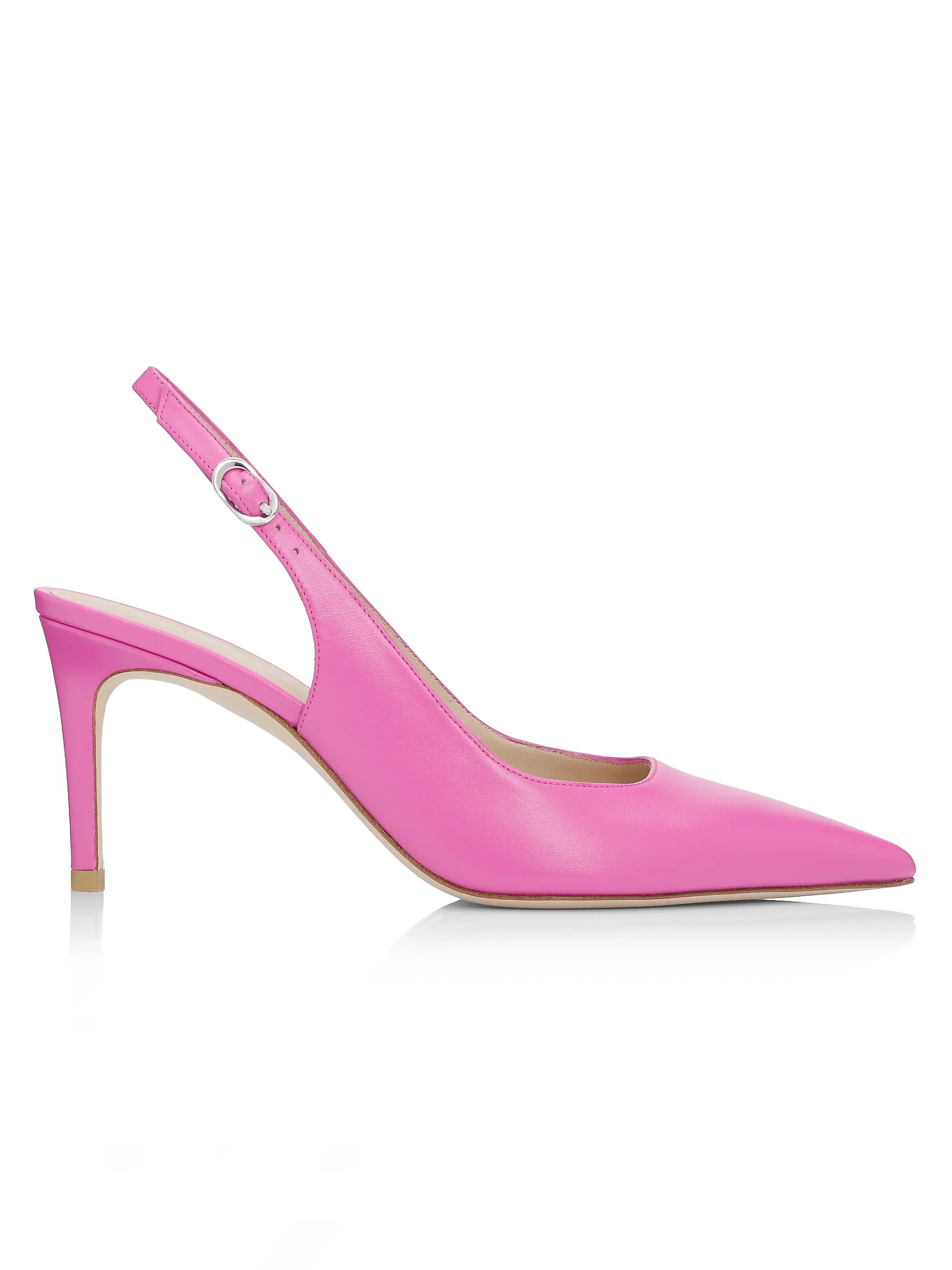 Stuart Power 75mm Leather Slingback Pumps