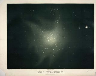 Star Cluster in Hercules by Trouvelot