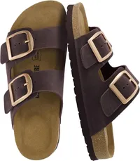 Cushionaire Laz Cork Footbed Sandals Cushionaire Laz Cork Footbed Sandals