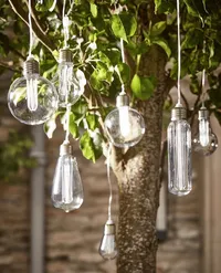 Solar Vintage Style Bulb String Lights
