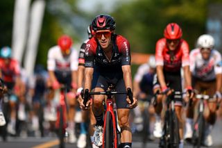 QUEBEC CITY QUEBEC SEPTEMBER 09 Adam Yates of United Kingdom and Team INEOS Grenadiers crosses the finishing line during the 11th Grand Prix Cycliste de Qubec 2022 a 2016km one day race from Quebec to Quebec GPCQM on September 09 2022 in Quebec City Quebec Photo by Dario BelingheriGetty Images