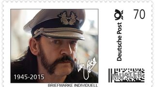 One of the German stamps featuring Lemmy
