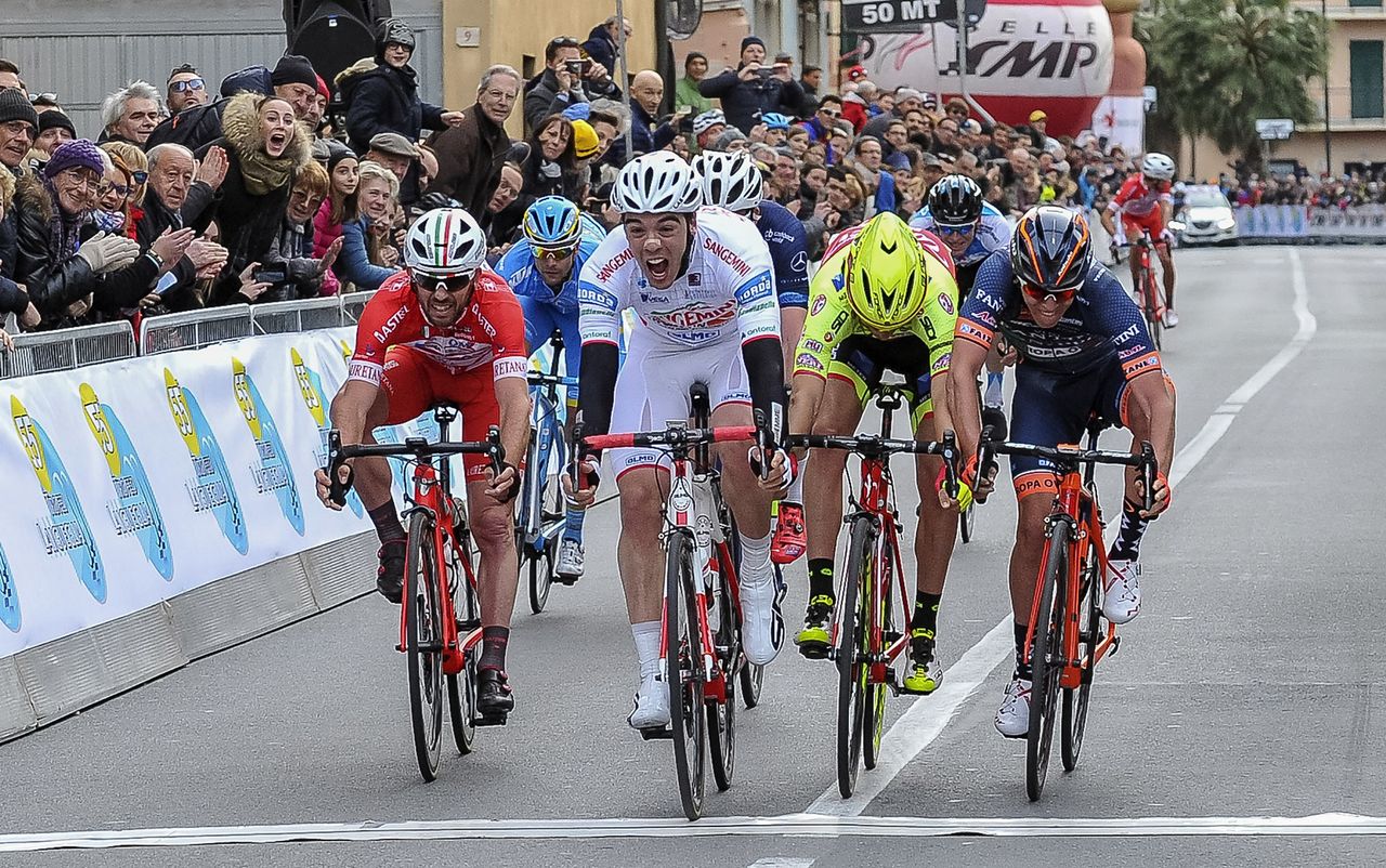 Paolo Toto takes the sprint for second