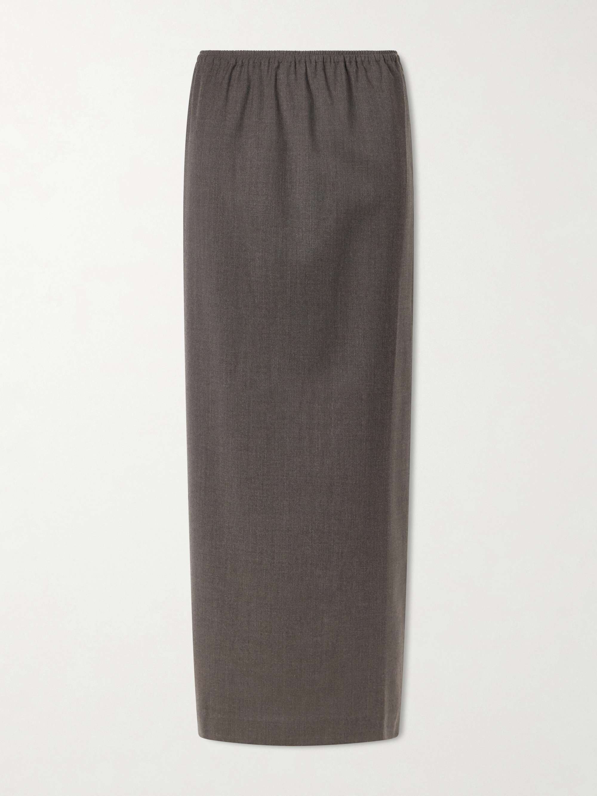 Wool-Blend Maxi Skirt