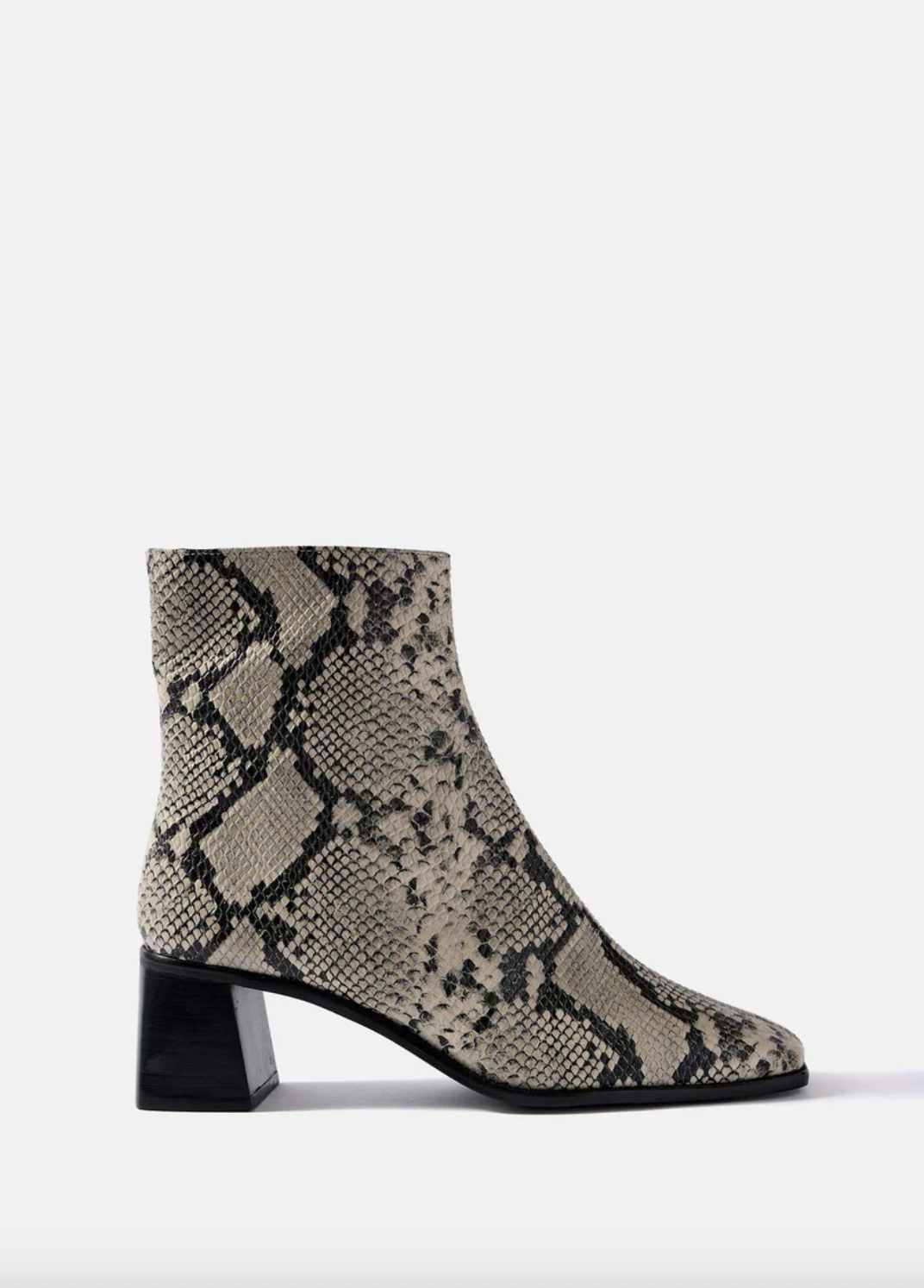 Mint Velvet Snake-Print Ankle Boots