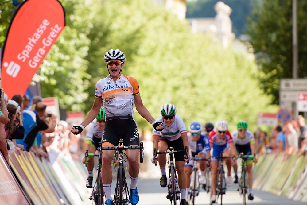 Marianne Vos (Rabo Liv) wins Th&uuml;ringen Rundfarht 2016 - Stage 5