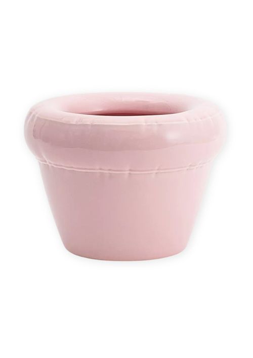 Pierre Ceramic Planter in Bubblegum Gloss