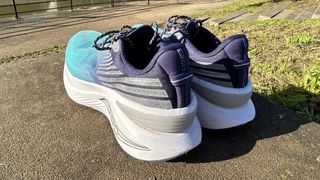 Saucony Endorphin Shift 3 road running shoes - back 3/4 view