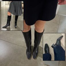 Collage of Reformation boots