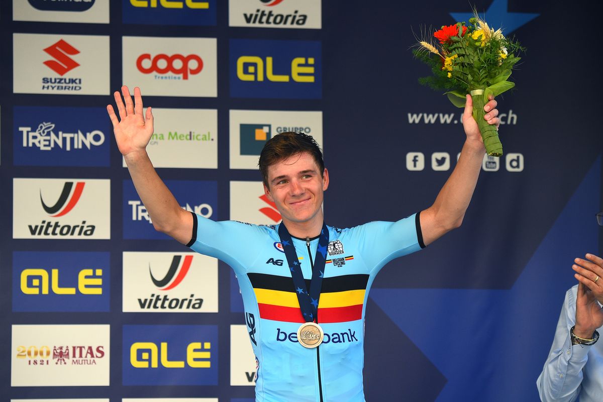 2021 UEC Road European Championships Trento Elite Mens Individual Time Trial 224 km 09092021 Remco Evenepoel Belgium photo Ilario BiondiBettiniPhoto2021