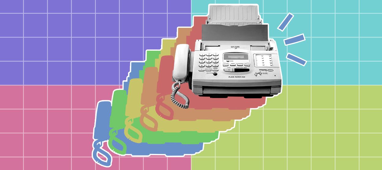 A fax machine.