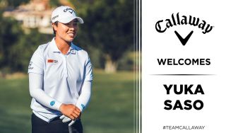 Yuka Saso signs with Callaway graphic
