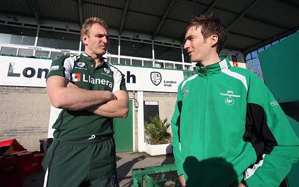 Lloyd talks to Australian rugby star Peter Hewat from Manly.