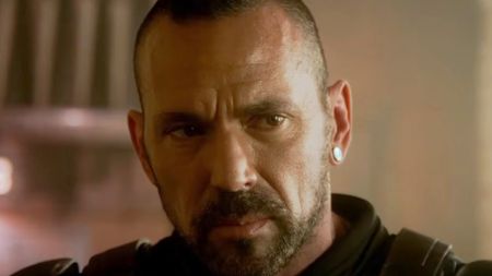 A stern Jason David Frank in Legend of the White Dragon