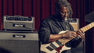 Tosin Abasi is officially a Bad Cat artist, and is road-testing a new model