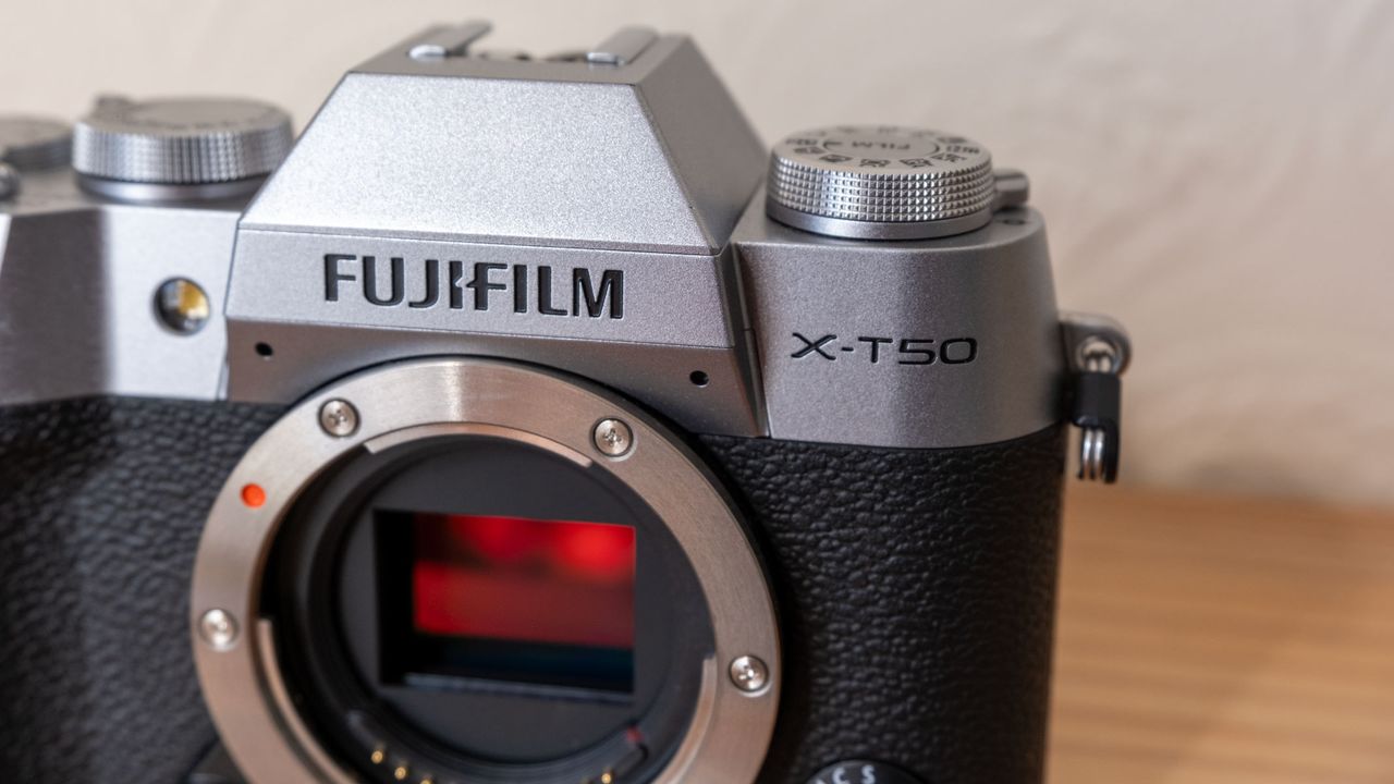 Close-up of Fujifilm X-T50.