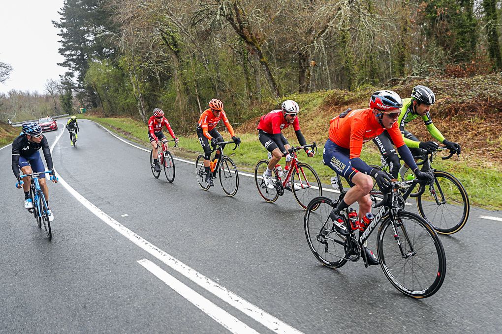 The breakaway during stage 4 at Pais Vasco