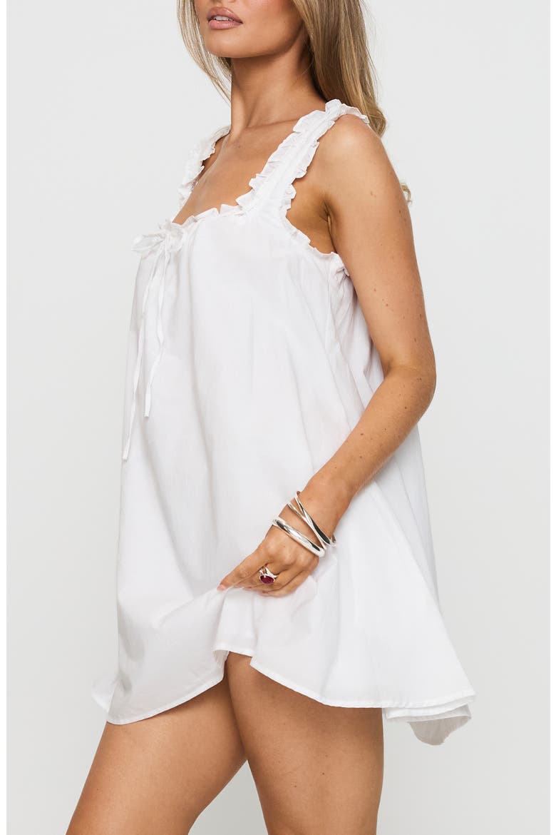 Swing Ruffle Cotton Minidress