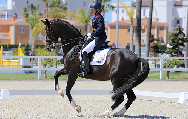 Oliva, Spain - 2016 April 24: during Doma competition at CDI3 Oliva Nova at Oliva Nova Equestrian Center. (photo: www.1clicphoto.com/Mariann Marko)