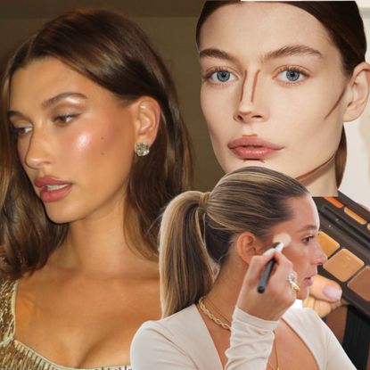 how to contour; hailey bieber contour