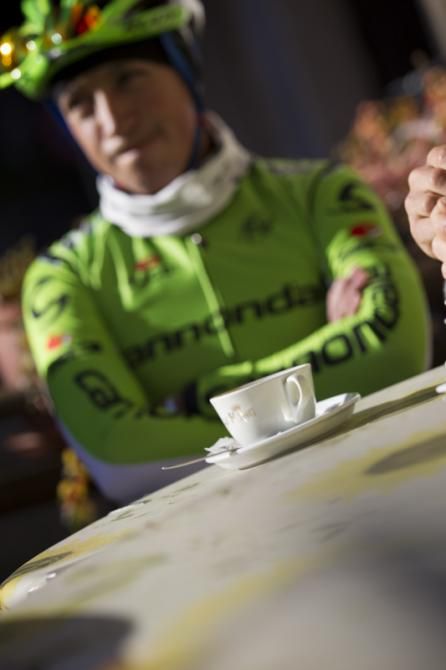 Training was combined with the occasional stop for an espresso