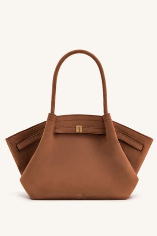 JW PEI Hana Medium Faux Suede Tote Bag - Brown