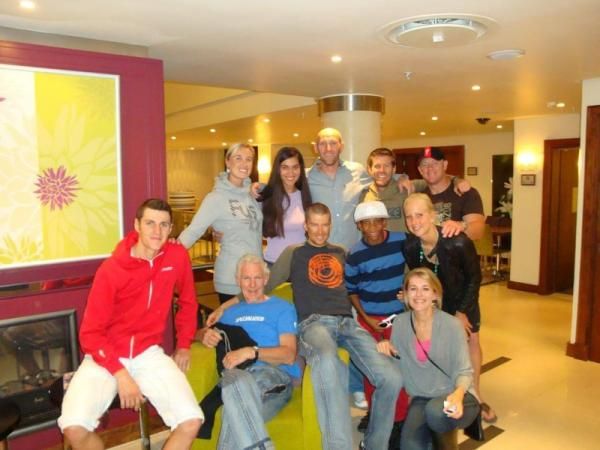 The Specialized Factory team and friends at the World Cup in Pietermaritzburg, South Africa