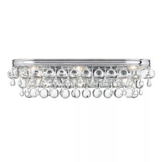 Crystorama Calypso 6-Light Crystal Teardrop Vanity Light