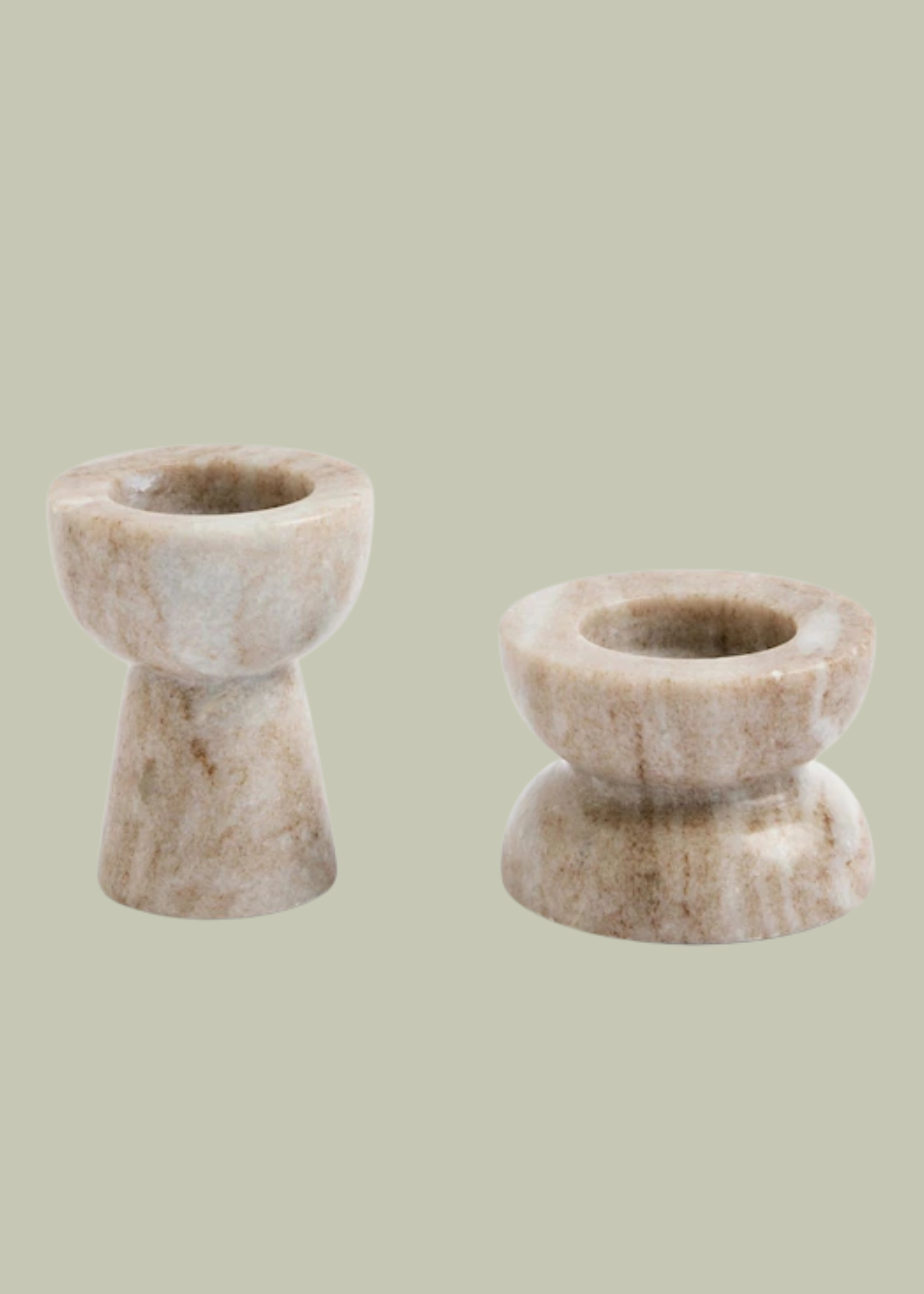 Next, Grey N. Premium Marble Tea Light Candle Holders