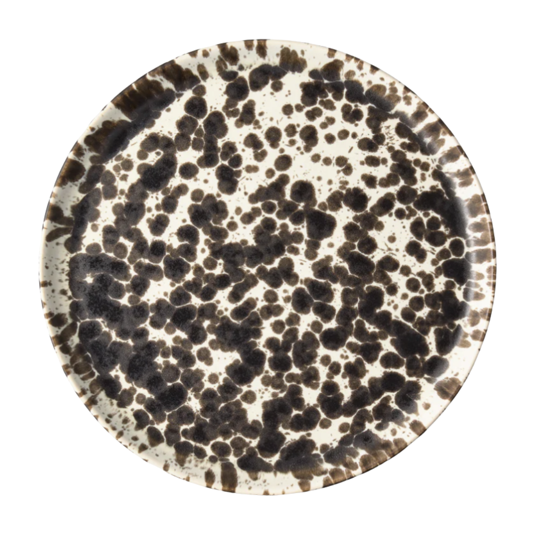 Hudson Grace, Nuno Splatter Stoneware Dinner Plate