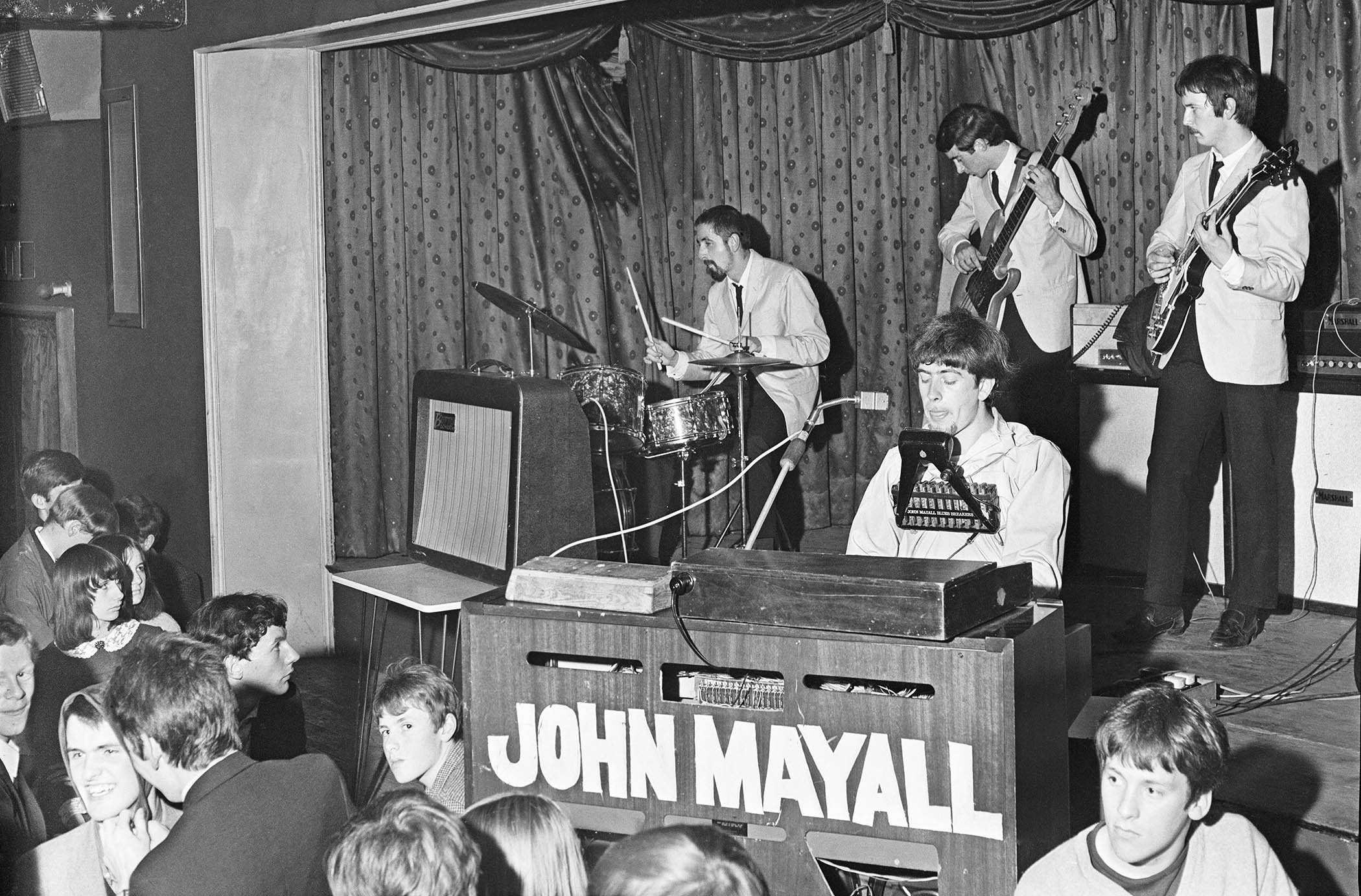 John Mayall's Bluesbreakers perform live in 1965.