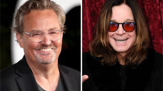 Matthew Perry in 2022 and Ozzy Osbourne in 2014