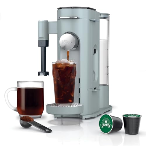 Ninja Pods & Grounds Coffee Maker, K-Cup Compatible, Glacier Blue, Pb051gb