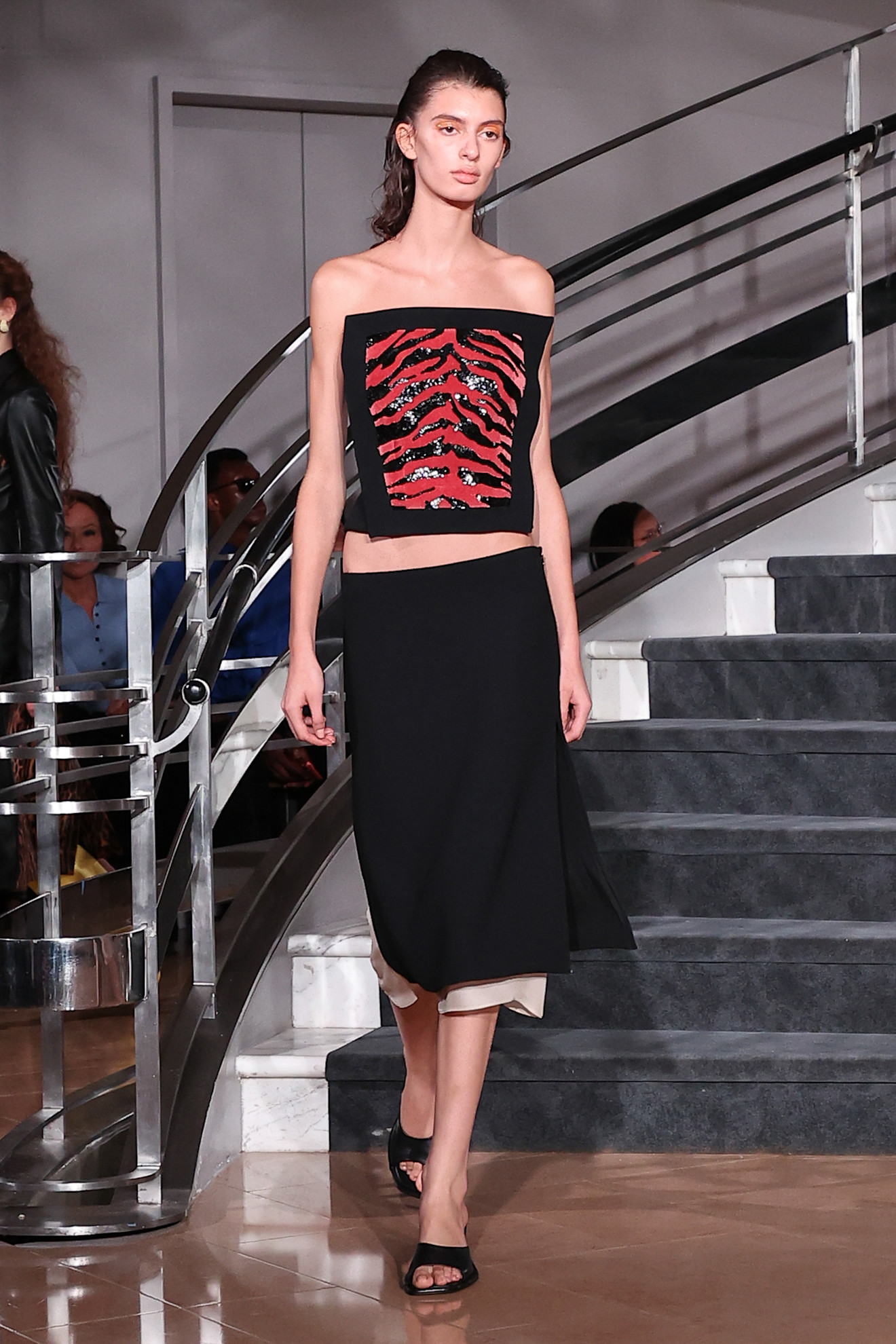 Model on Proenza Schouler runway during New York Fashion Week spring/summer 2027.