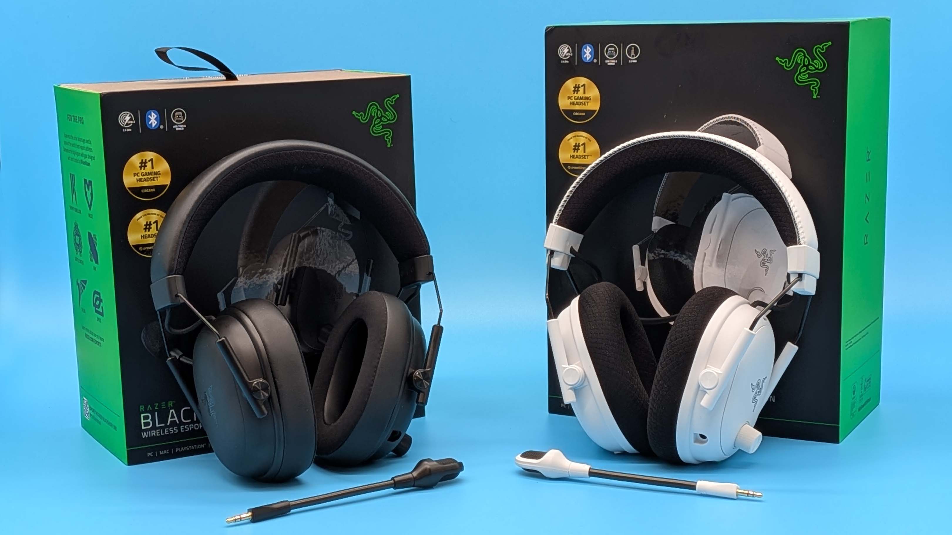 Razer BlackShark V3 Pro and BlackShark V3 gaming headsets