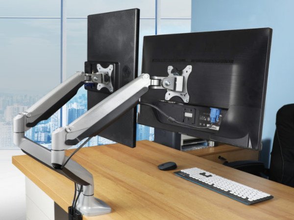 HUANOU dual monitor arms