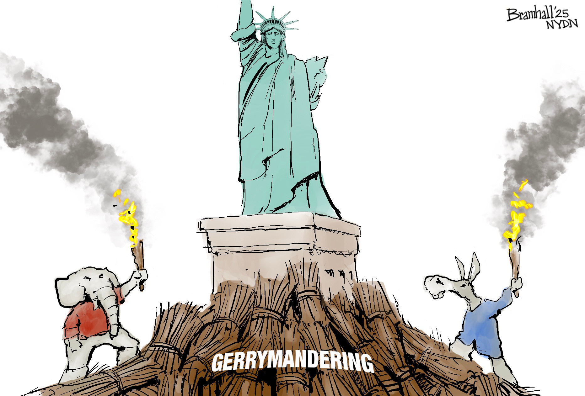 Political cartoon