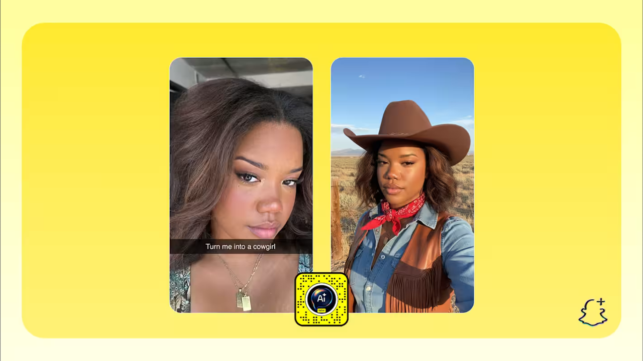 Snapchat’s new AI Imagine Lens lets you become whoever you can describe