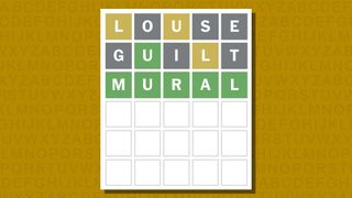 Wordle answer for game 926 on a yellow background