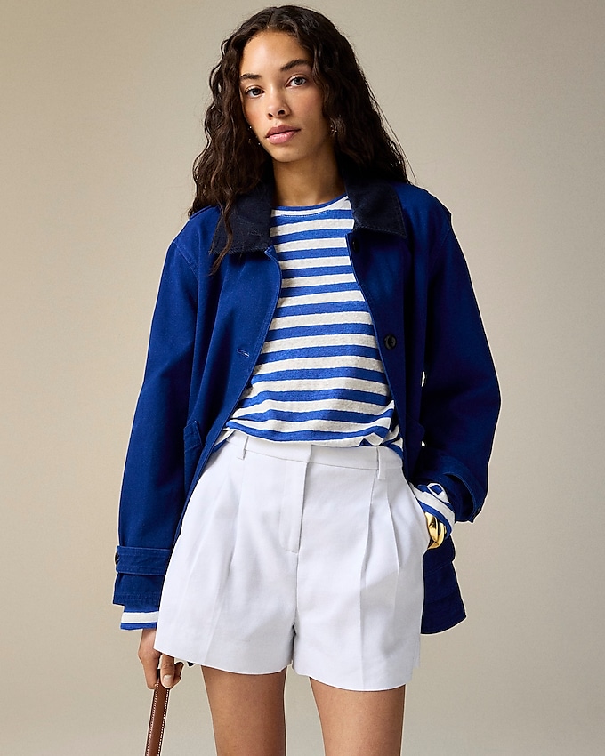 Lucia Short in Stretch Linen Blend