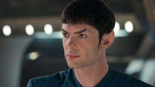 Ethan Peck as Spock in Star Trek: Strange New Worlds