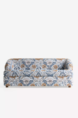 Anthropologie patterned sofa