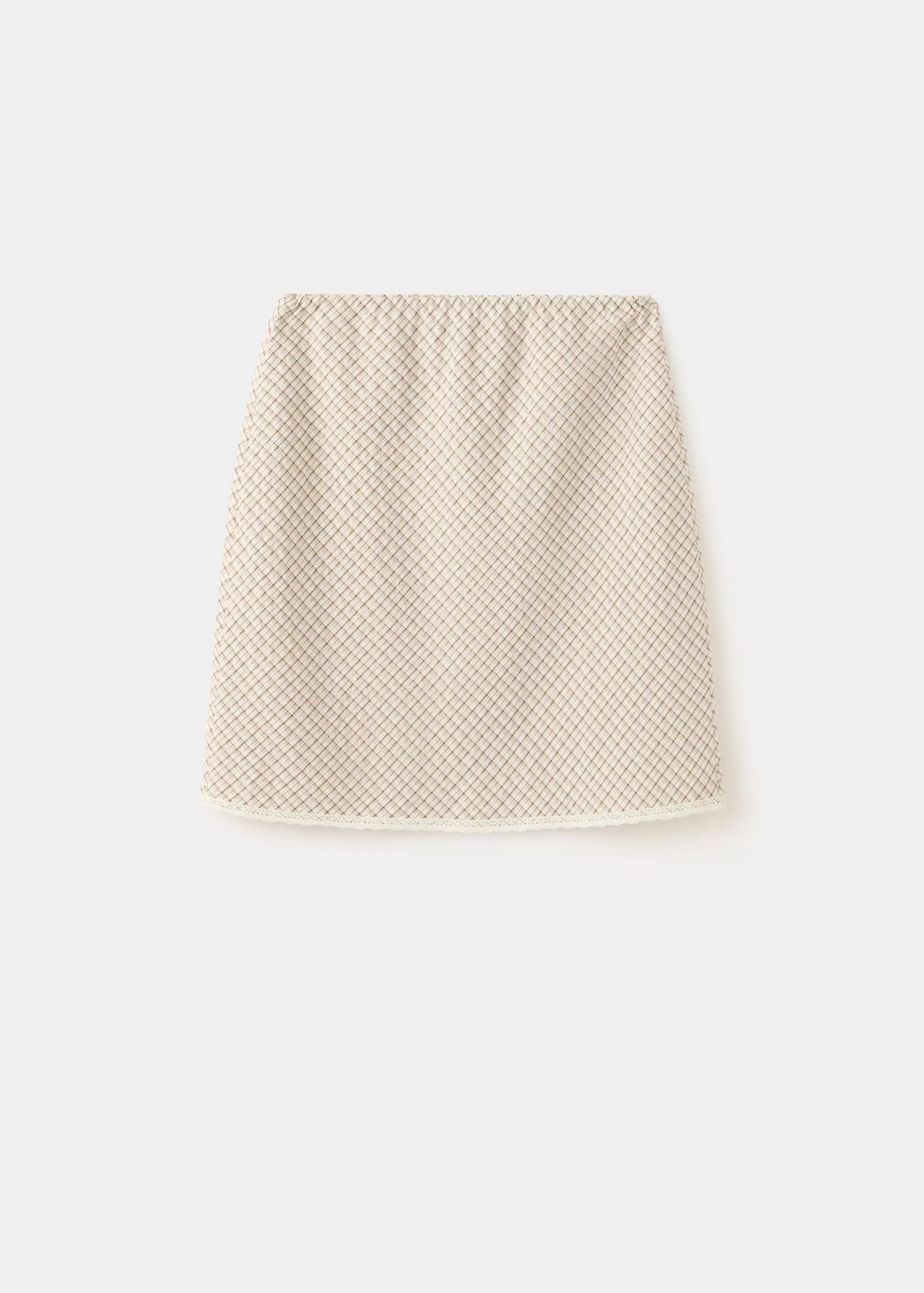 Flowy Check Skirt - Women | Mango United Kingdom
