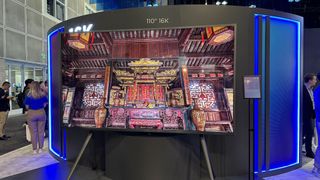 A picture of the BOE 110-inch 16K display