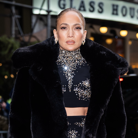 Jennifer Lopez attends the "Othello" opening night at the Barrymore Theater in Midtown on March 23, 2025 in New York City.