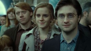 Rupert Grint, Emma Watson, and Daniel Radcliffe in Harry Potter and the Deathly Hallows Part 2